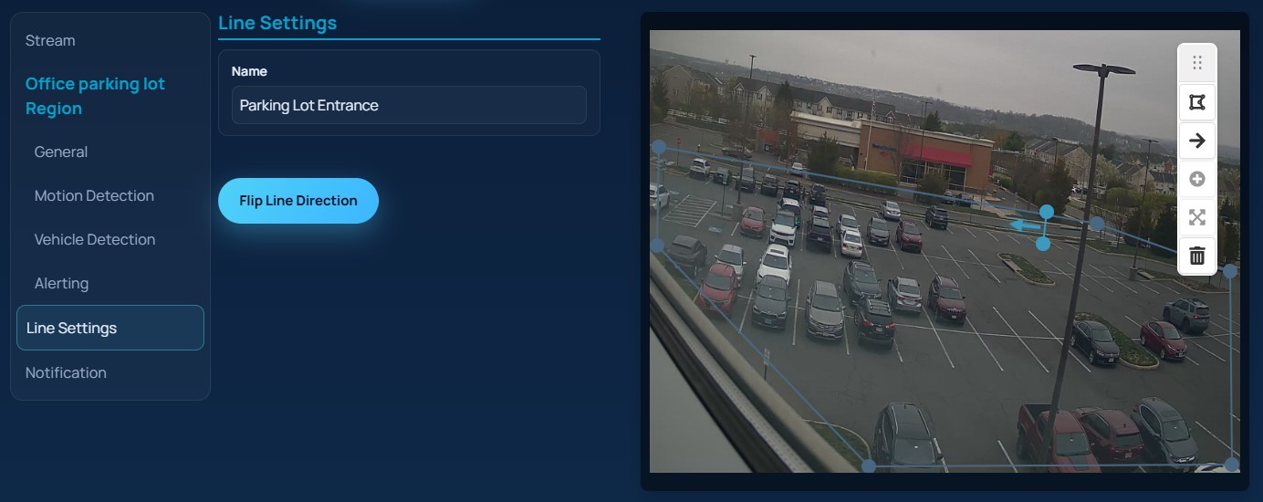 EyesOnIt Line Settings