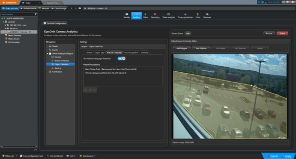 EyesOnIt for Genetec plugin in Config Tool
