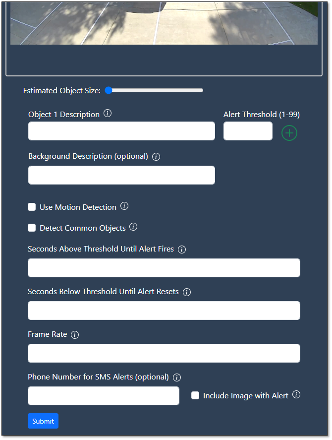 EyesOnIt Video Processing blank inputs